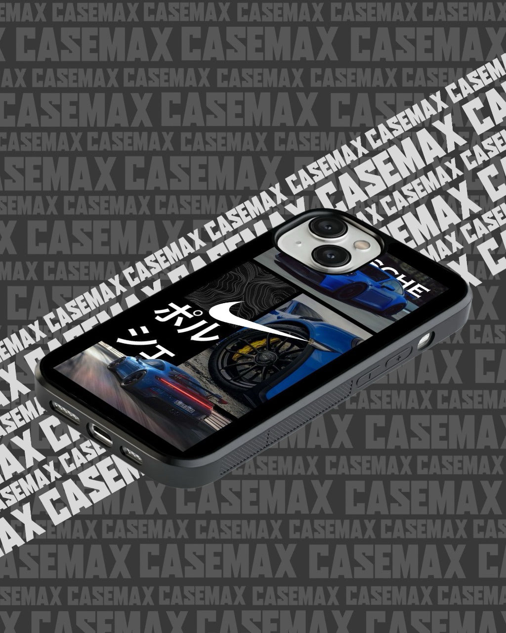 PORSCHE BLUE METALLIC CASE