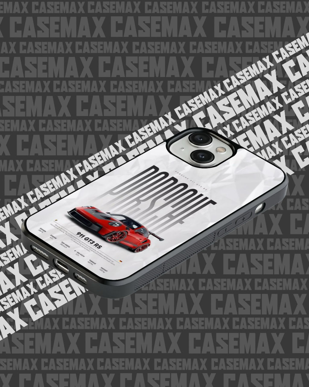 PORSCHE RACE RED METALLIC CASE