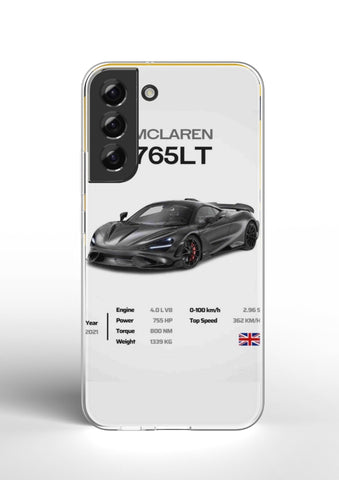 Mclaren 765LT Enthusiastic Printed CM Case