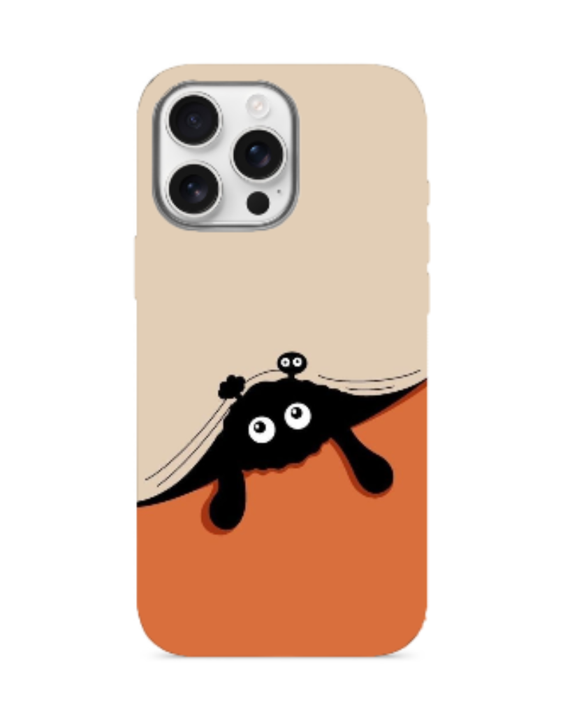 iPhone 16 Pro Max Black Cat Minimal Design CM Case