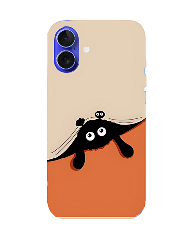 iPhone 16 Black Cat Minimal Design CM Case