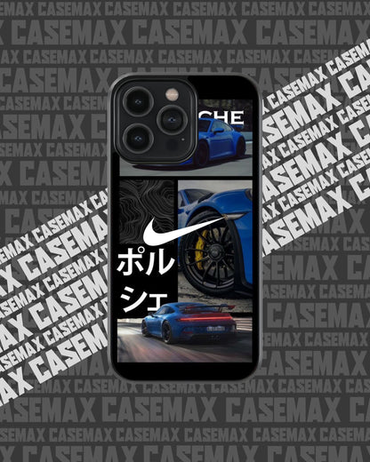PORSCHE BLUE METALLIC CASE