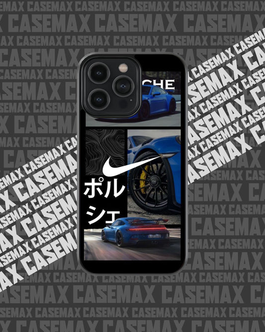 PORSCHE BLUE METALLIC CASE