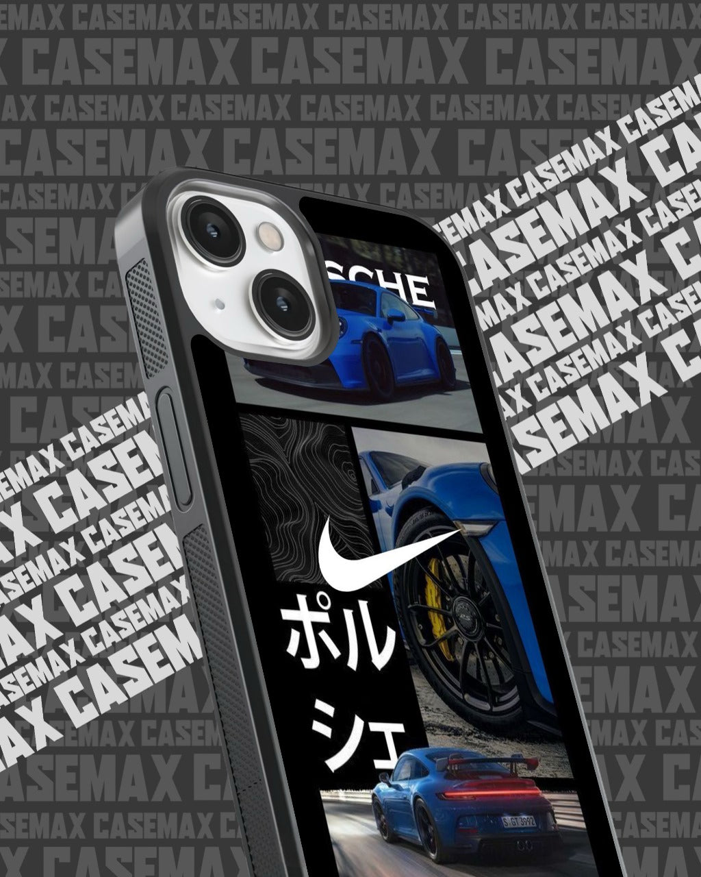 PORSCHE BLUE METALLIC CASE
