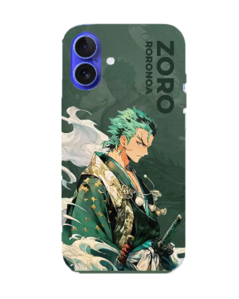 iPhone 16 Plus Zoro Anime Printed CM Case